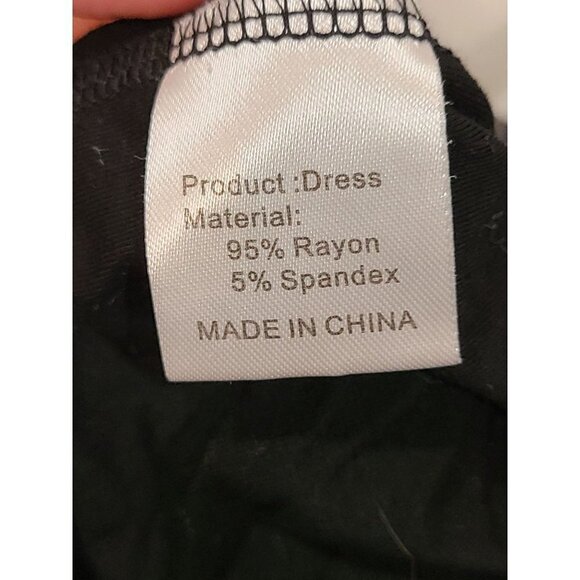 Lqbz Blouse Women's S Black Plunge Neck Long Sleeve Old Money Classic Staple - Picture 6 of 9